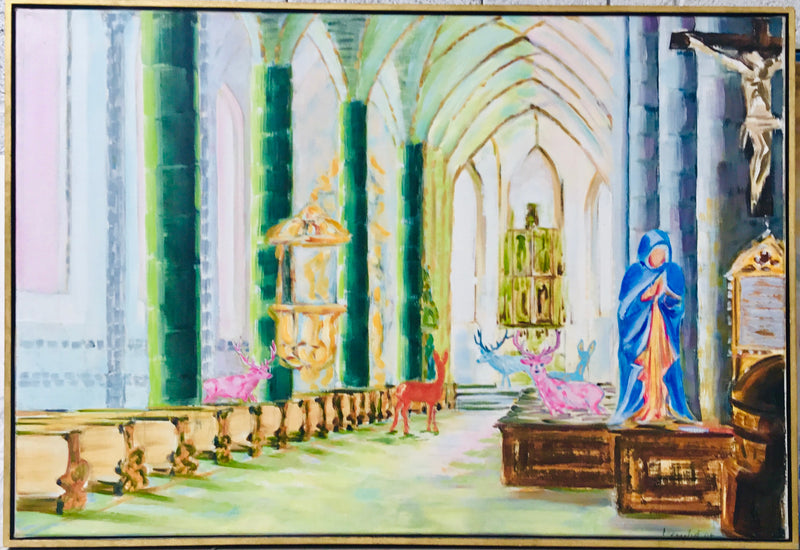 #Kirchenbild #Tiere_in _Kirche #Kunst_hochwertig #SpitzenKunst #Anlage_in Kunst #Wertanlage #Kunst_Obession #Kunstsammlung #sell_art #Dorotheum_Wien #Auktion_contemporary_art #Museum_Rabalderhaus_Schwaz #Schwazer-Pfarrkirche  #gotische_Hallemkirche_mit_Hirsche 